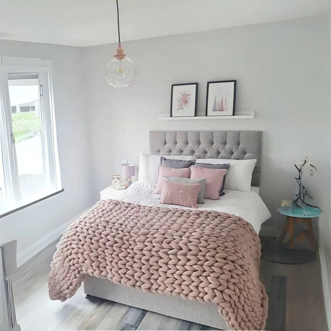 سرير رمادي - ١٢٠ × ٢٠٠ × ١٢٠ سم | BD8