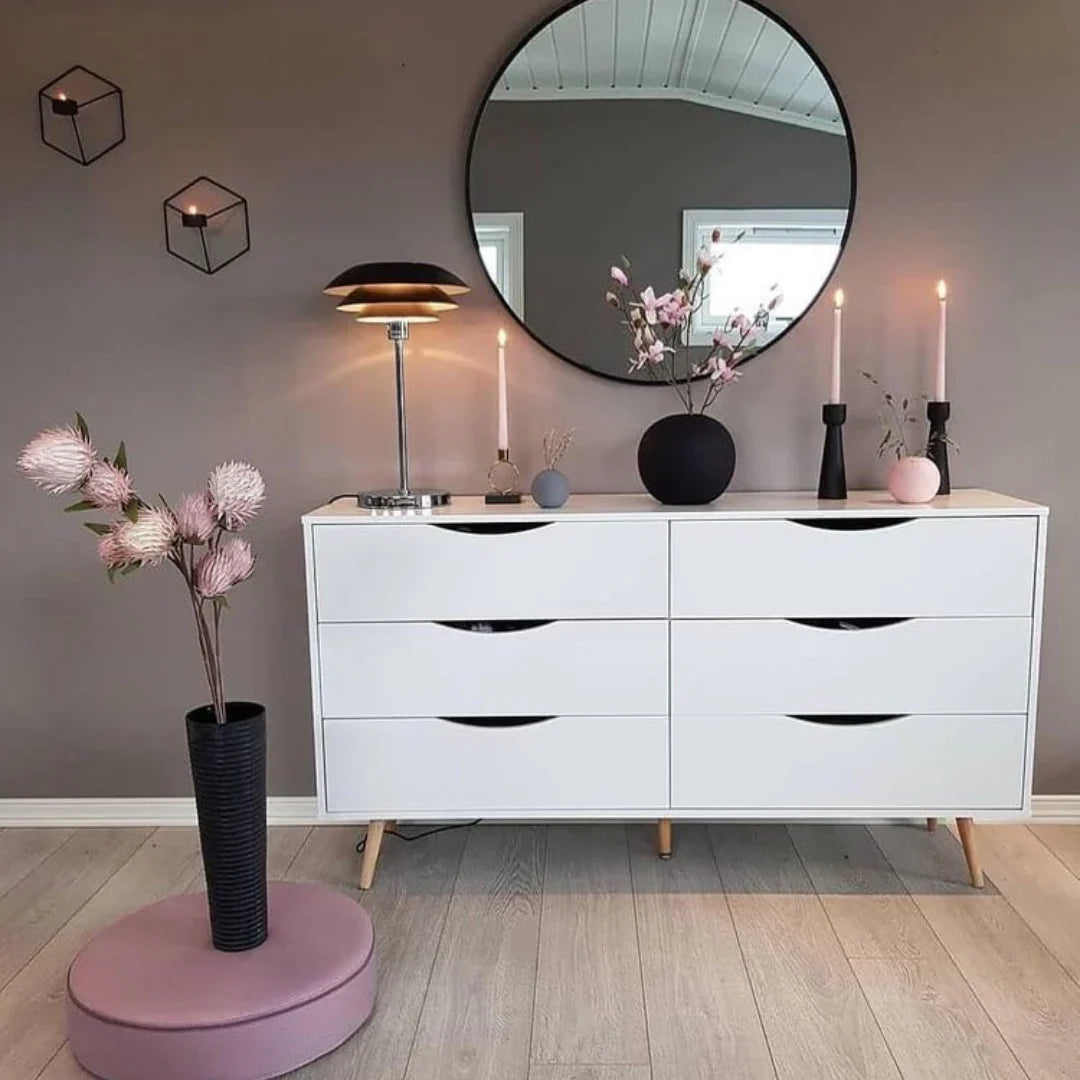 وحدة أدراج بيضاء - 120 × 40 × 80 سم | DR3