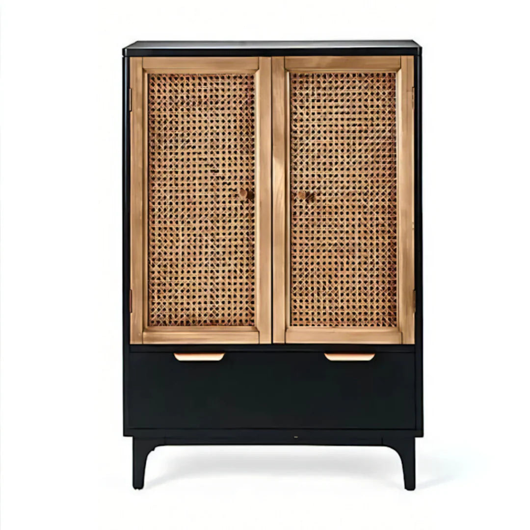 خزانة ملابس سوداء - ١٠٠ × ٥٠ × ٢٠٠ سم | WD14