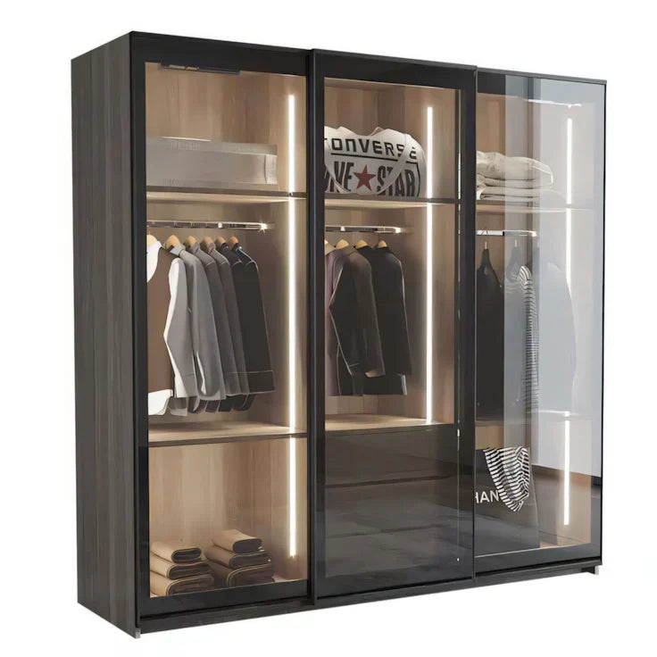 خزانة ملابس سوداء - ١٨٠ × ٥٠ × ٢٠٠ سم | WD19