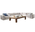 ركنة حرف L RA107 أوف وايت 380×280 سم – خشب زان