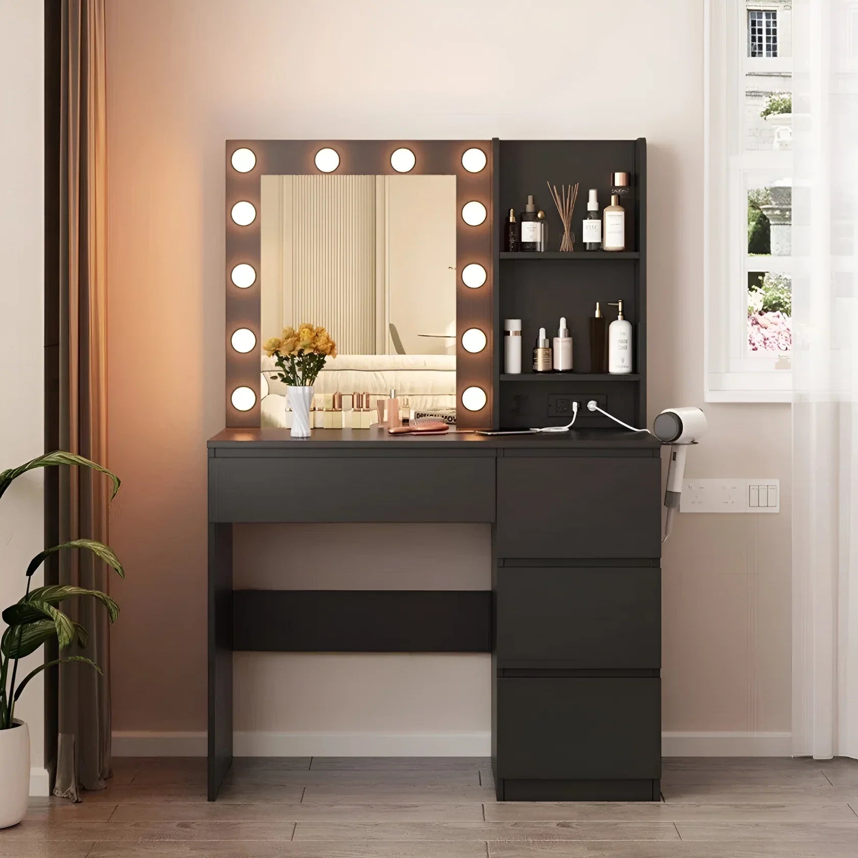 Dressing Table | Black | 140 x 90 x 40 | DT51