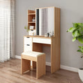 Dressing Table | White & Wooden | 180 x 100 x 40 | DT50