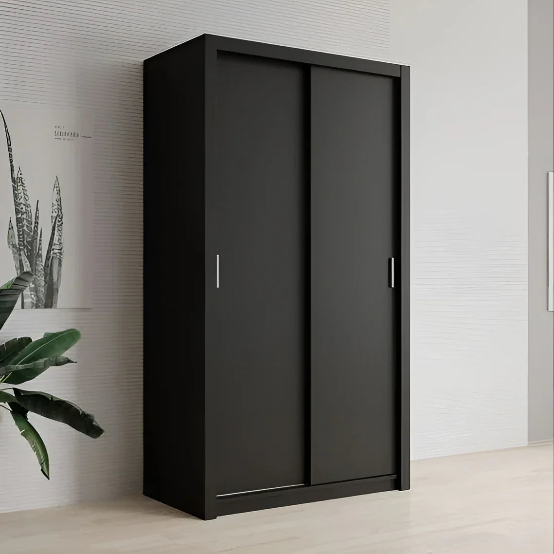 Wardrobe | Black | 120 x 50 x 200 cm | WD57