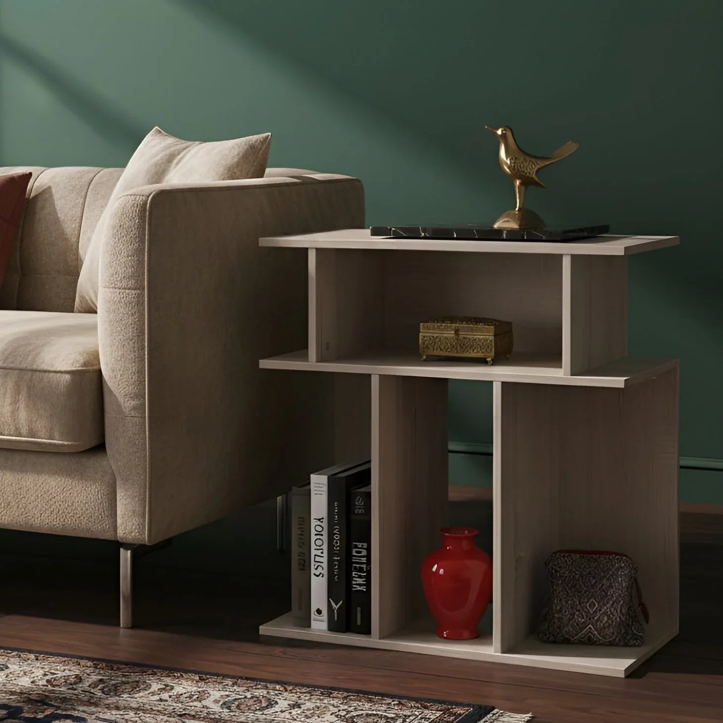 طاولة قهوة خشبية - 50 × 30 × 60 سم | CT26