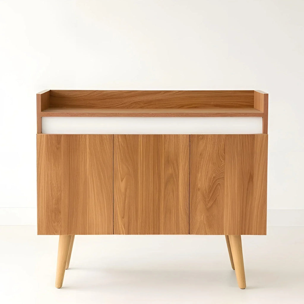 ركن قهوة أبيض وخشب - 120 × 80 × 40 سم | Cc20