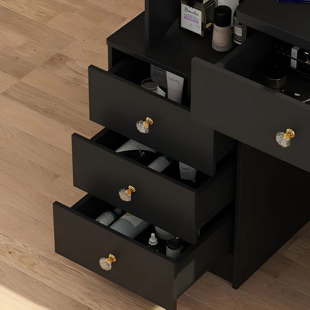 Dressing Table | Black & Gold | 140 x 90 x 40 | DT49