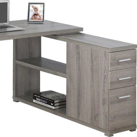 مكتب رمادي - ١٢٠ × ٥٠ × ٨٠ سم | DE9