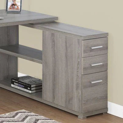 مكتب رمادي - ١٢٠ × ٥٠ × ٨٠ سم | DE9