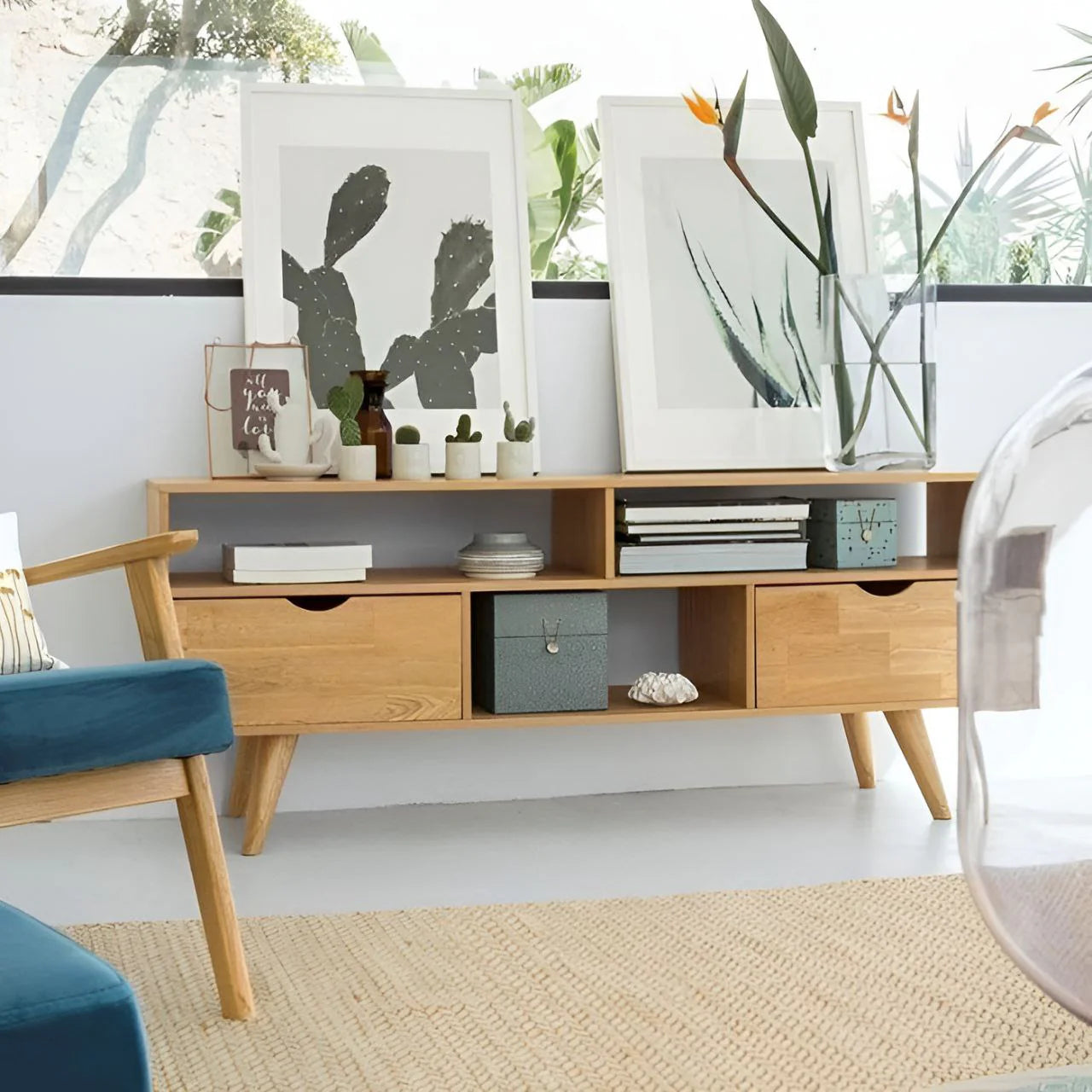 وحدة تلفزيون خشبية - ١٦٠ × ٤٠ × ٤٥ سم | TV31