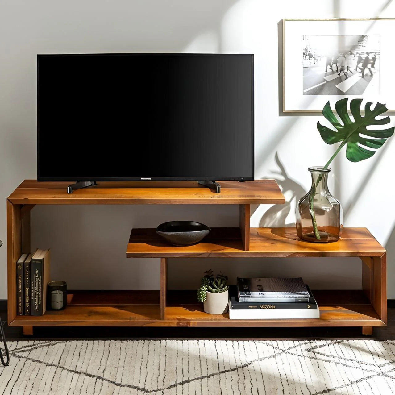 وحدة تلفزيون خشبية - ١٢٠ × ٤٠ × ٥٠ سم | TV86