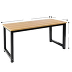 مكتب خشبي وأسود - ١٦٠ × ٦٠ × ٧٥ سم | DE18