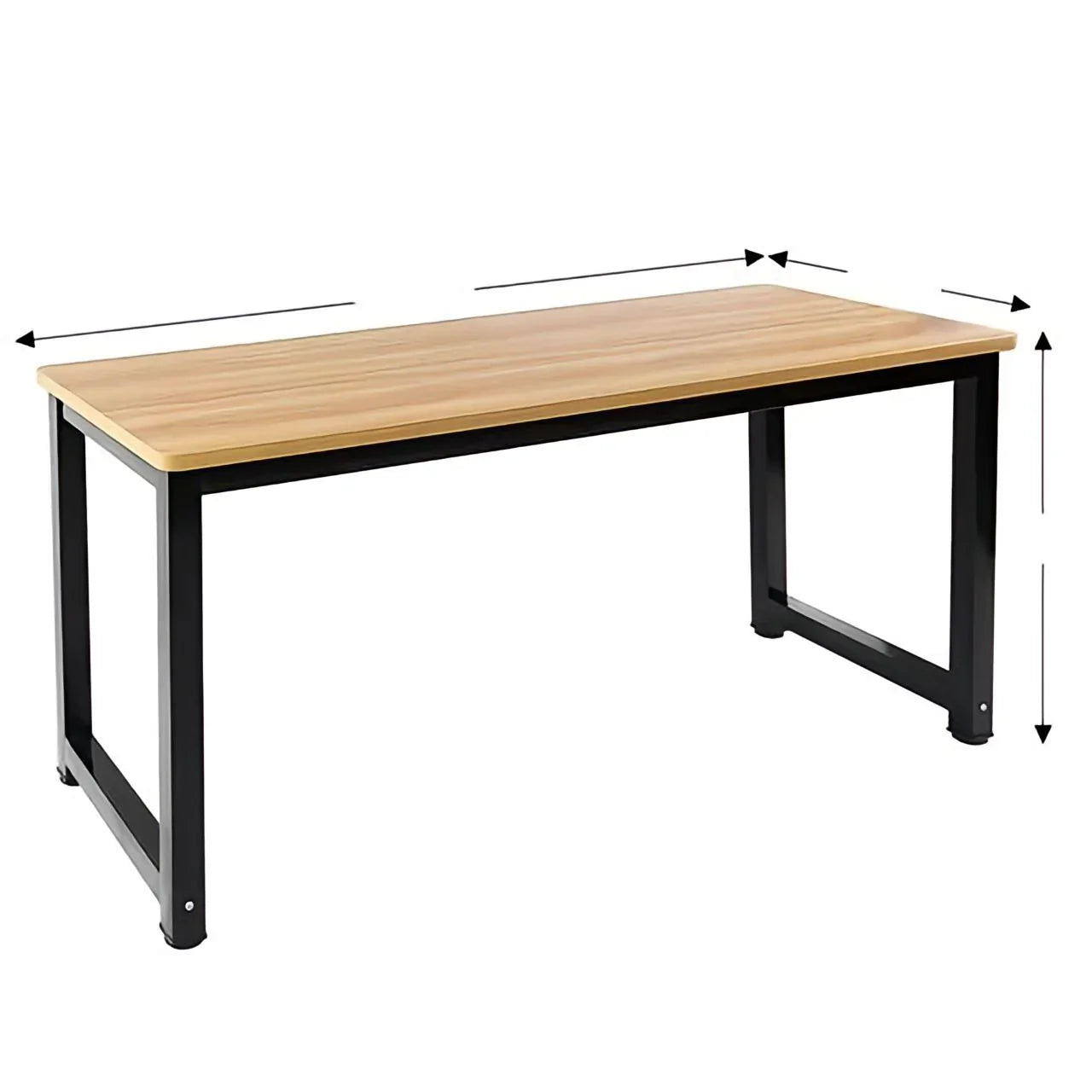 مكتب خشبي وأسود - ١٦٠ × ٦٠ × ٧٥ سم | DE18