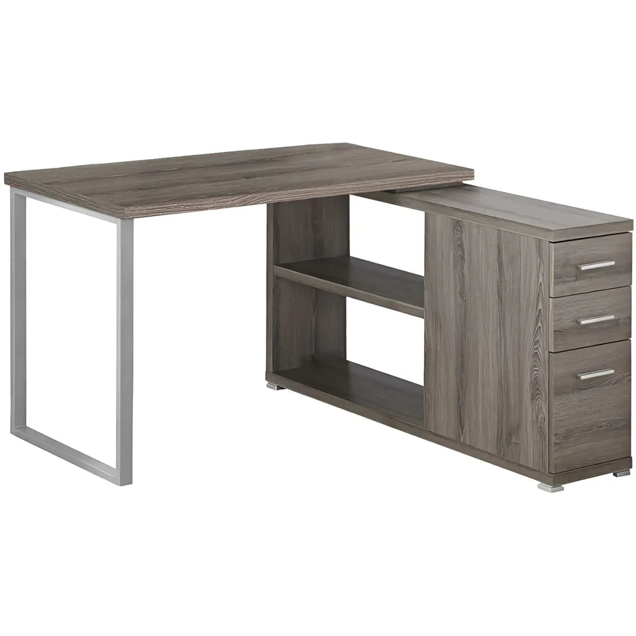 مكتب رمادي - ١٢٠ × ٥٠ × ٨٠ سم | DE9