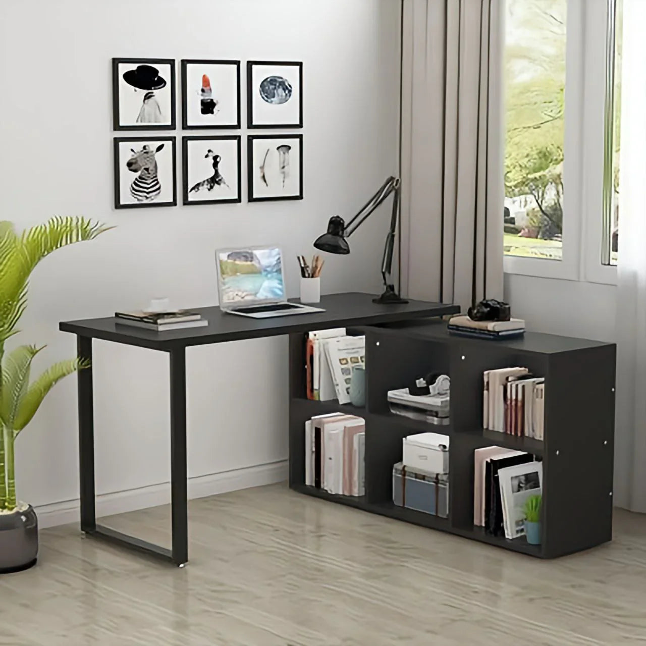 مكتب أسود - ١٢٠ × ٥٠ × ١٢٠ سم | DE6