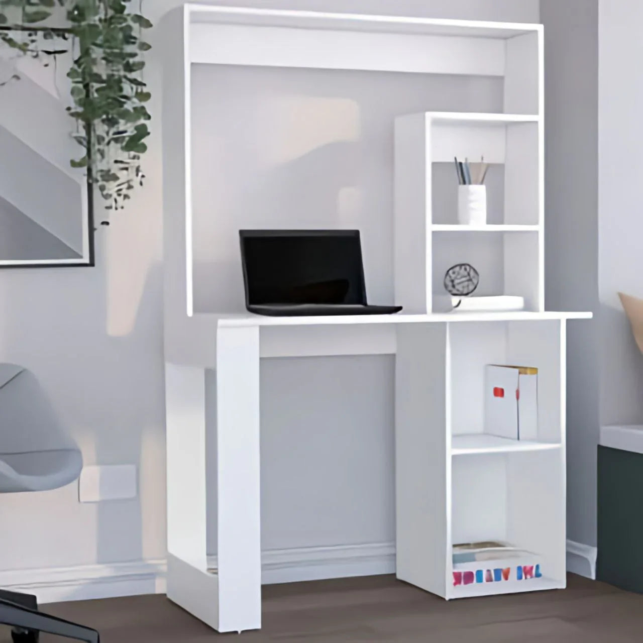 مكتب أبيض - ١٢٠ × ٥٠ × ٧٥ سم | DE32