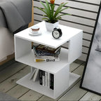 طاولة قهوة بيضاء - 40 × 40 × 60 سم | CT15