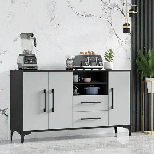 بوفيه | رمادي وأسود | 140 × 40 × 100 | BT38