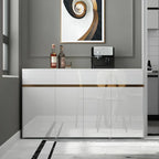 بوفيه | أكريليك ذهبي وأبيض | ١٦٠ × ٤٠ × ٩٠ | BT16