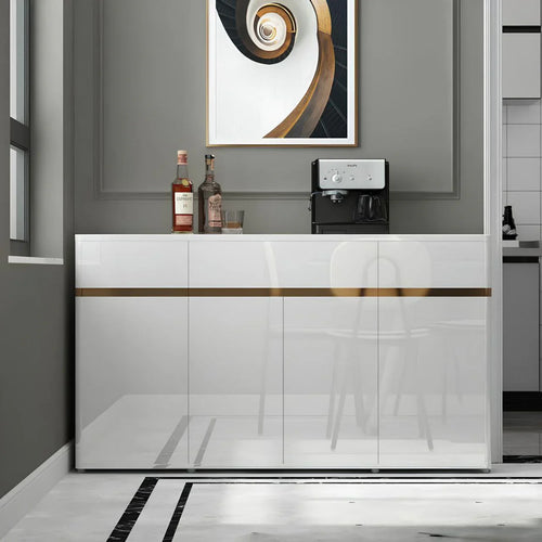 بوفيه | أكريليك ذهبي وأبيض | ١٦٠ × ٤٠ × ٩٠ | BT16