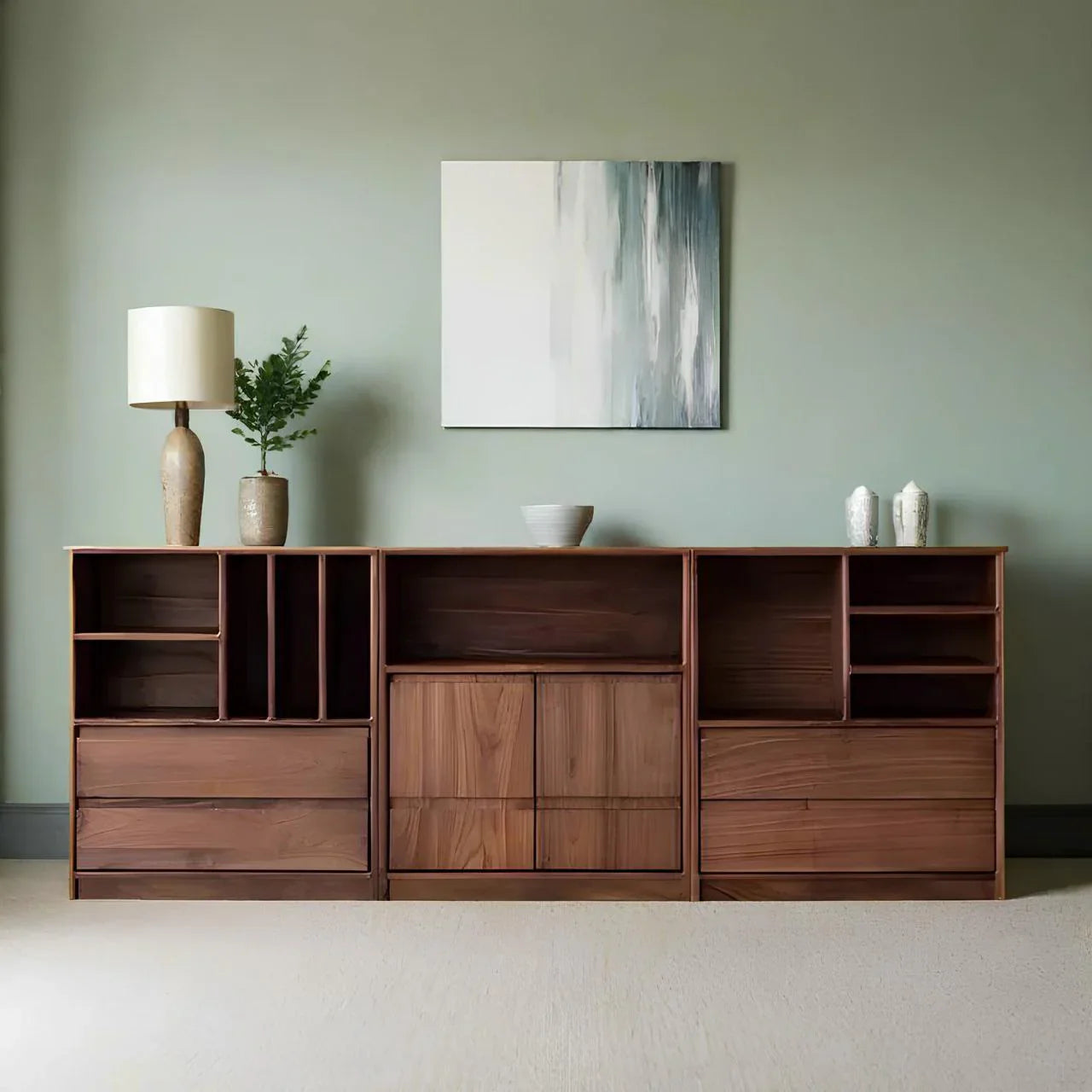 بوفيه | بني | ٢١٠ × ٤٠ × ٩٠ | BT35