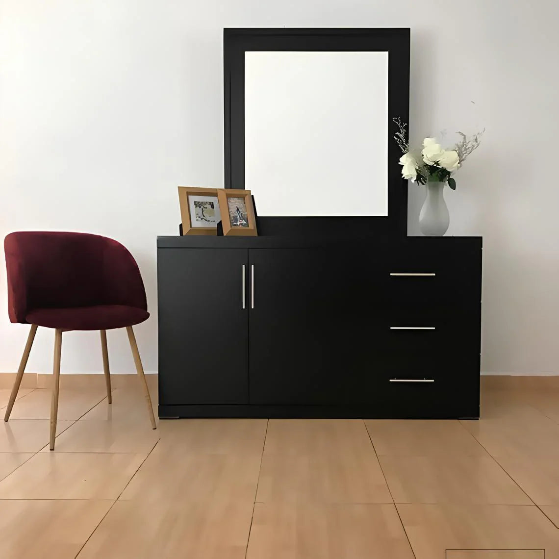 طاولة زينة | أسود | ١٢٠ × ١٢٠ × ٤٠ | DT ٩