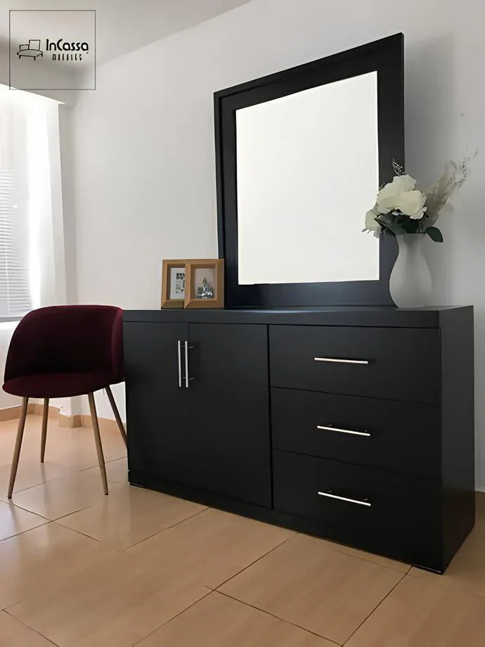 طاولة زينة | أسود | ١٢٠ × ١٢٠ × ٤٠ | DT ٩