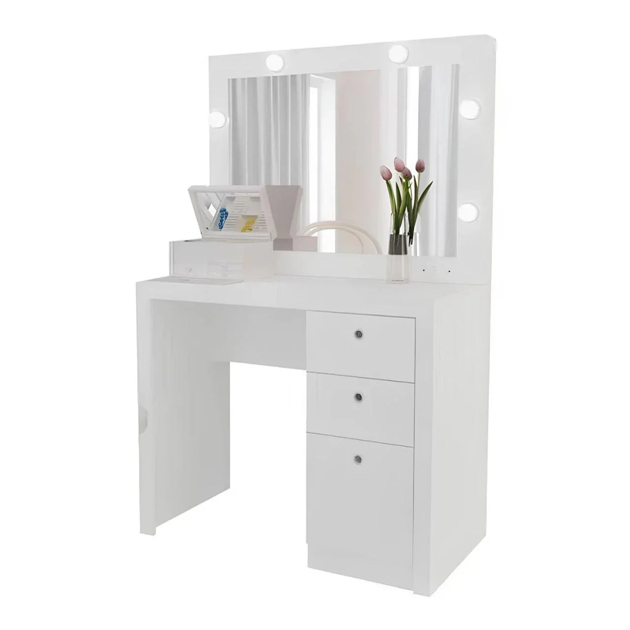 طاولة زينة | أبيض | ١٠٠ × ١٢٠ × ٤٠ | DT ٢٥