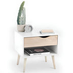 خزانة ملابس | خشبية وبيضاء | ٨٠ × ٥٠ × ٢٢٠ سم | WD52