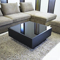 طاولة مستطيلة TA16 لون أسود – MDF مقاس 80×80×40 سم