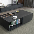 طاولة مستطيلة TA20 لون أسود – MDF مقاس 120×50×40 سم