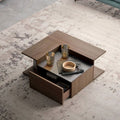 طاولة مربعة TA70 لون بني – MDF مقاس 80×80×40 سم